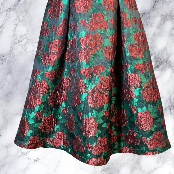 Pink Martini Carnation Floral Jacquard Dress - Picture 7 of 11